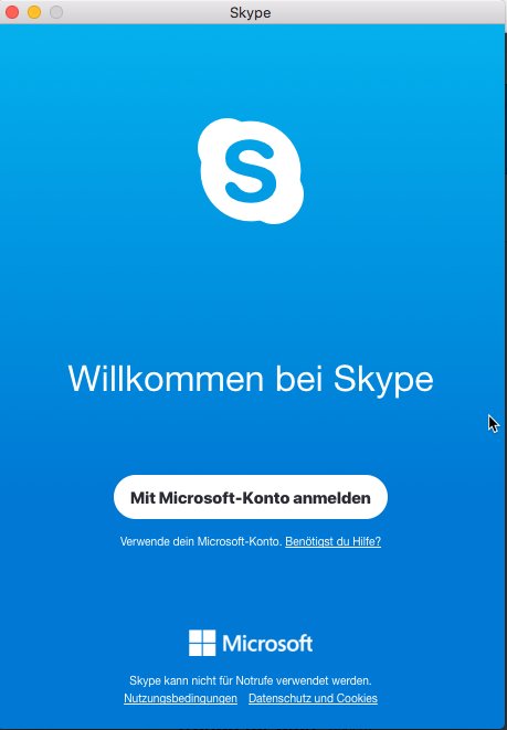 skype for mac login